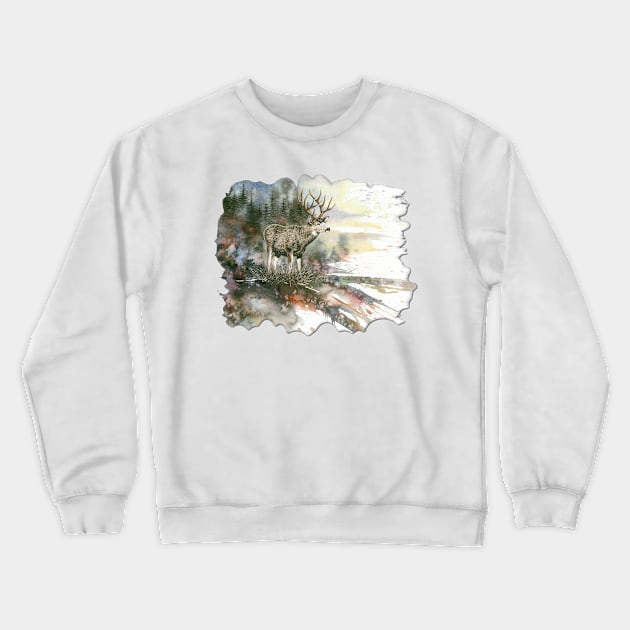 The Bachelor Crewneck Sweatshirt by Dave Bartholet Wildlife Art